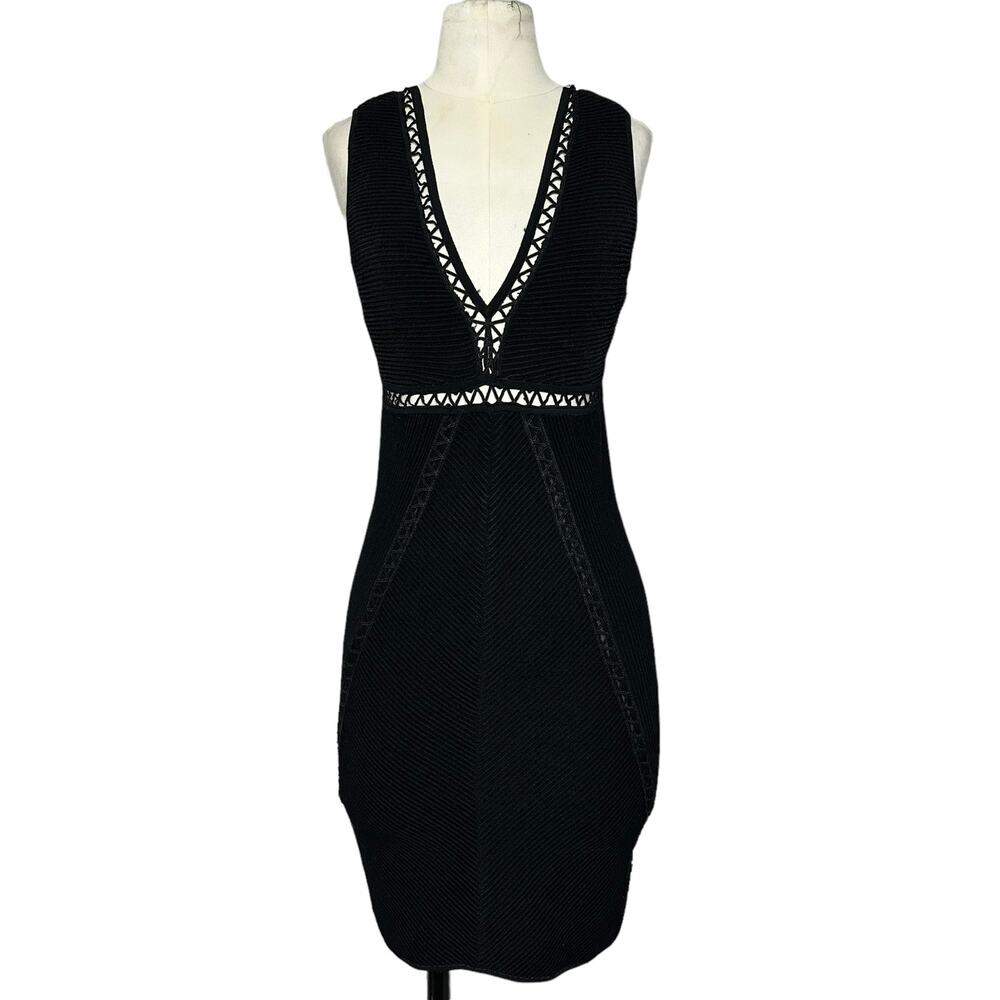 NWT Free People Ribbed Cutout Open Back Bodycon Mini Dress Small
